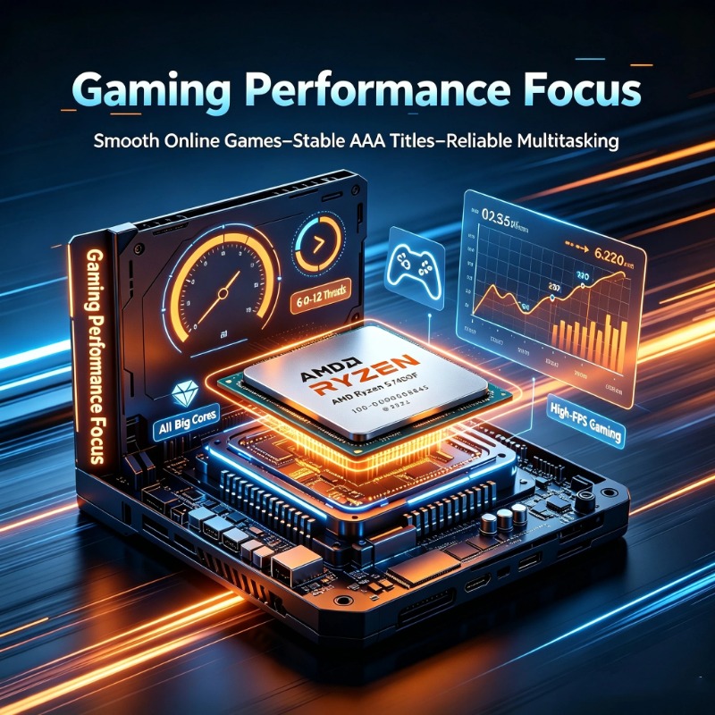 R5 7400F Gaming CPU for RGB Bu - огляд і ціна Pc Gaming Cpu