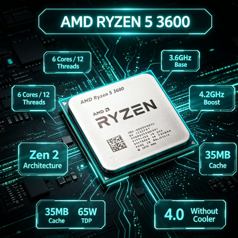AMD Ryzen R5 3600 Gaming PC CP - огляд і ціна Pc Gaming Cpu