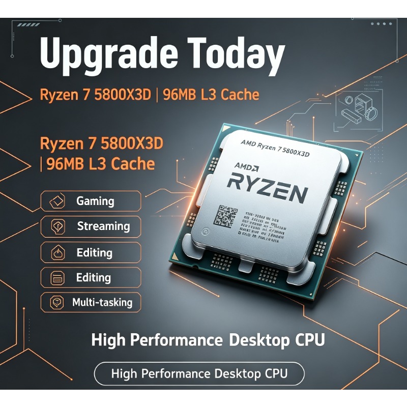 Ryzen 7 5800X3D PC Gaming Proc - огляд і ціна Pc Gaming Ryzen