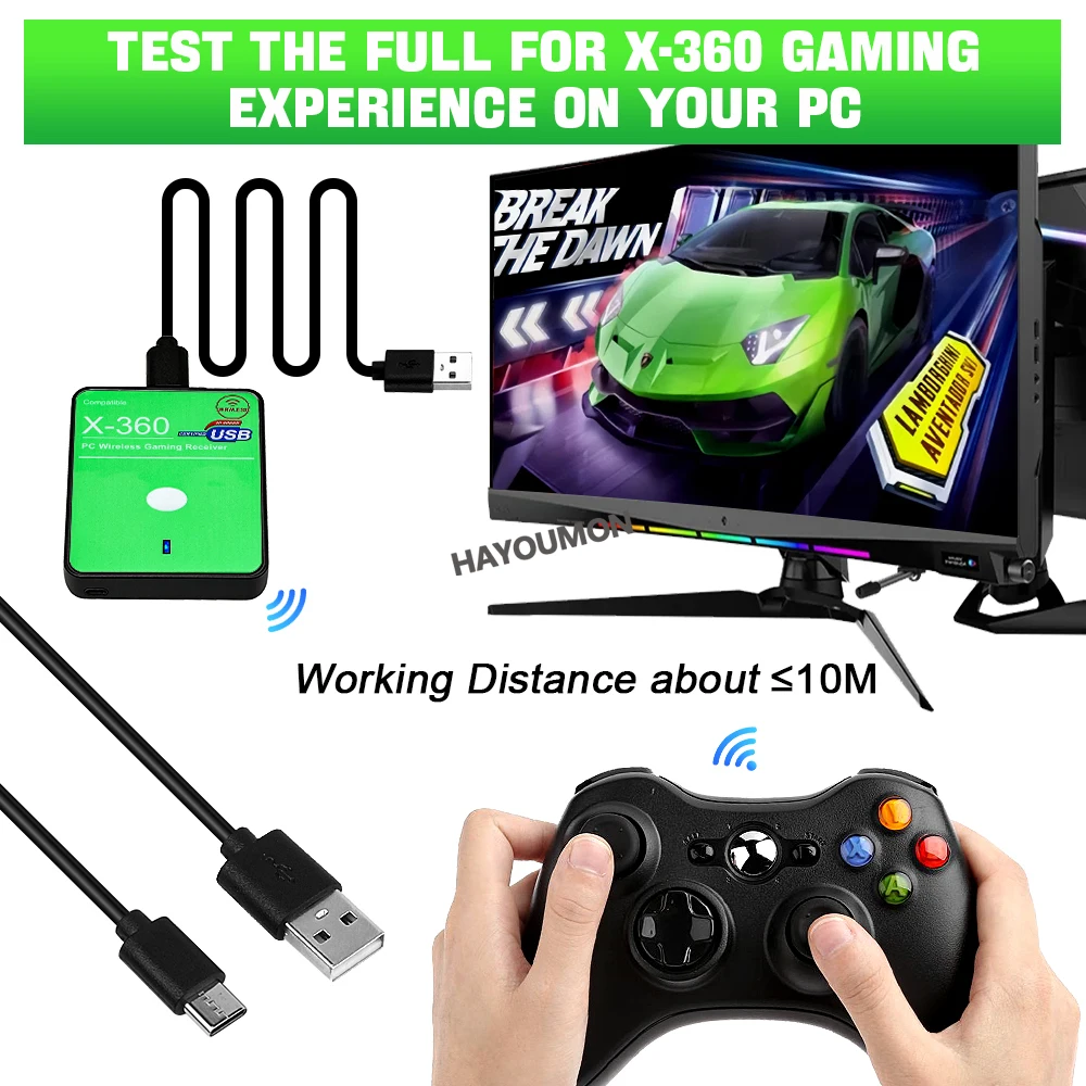 New Wireless Gaming Receiver f - огляд і ціна Pc Gaming Xbox