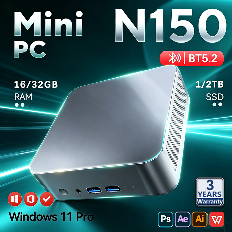 2026 Intel N150 Mini PC Protab - огляд і ціна Pc Gaming Second