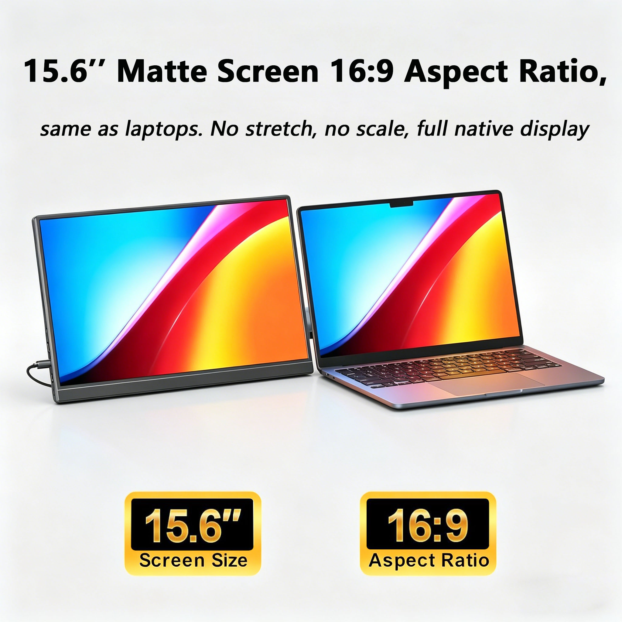 15.6 Inch Portable Monitor FHD - огляд і ціна Pc Gaming Second