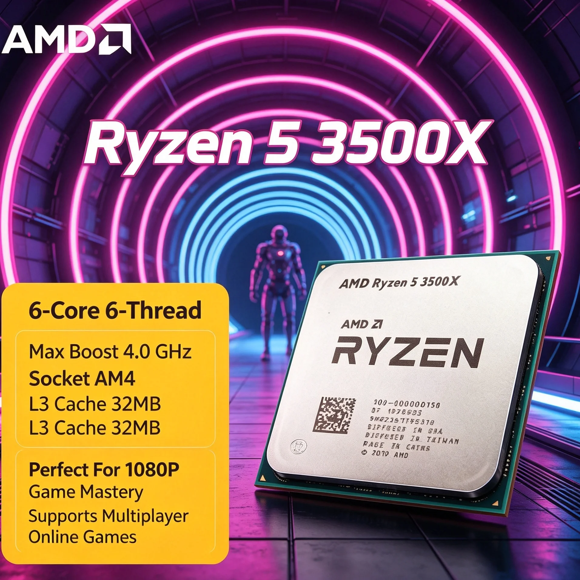 AMD Ryzen 5 3500X Desktop CPU  - огляд і ціна Pc Gaming Cpu