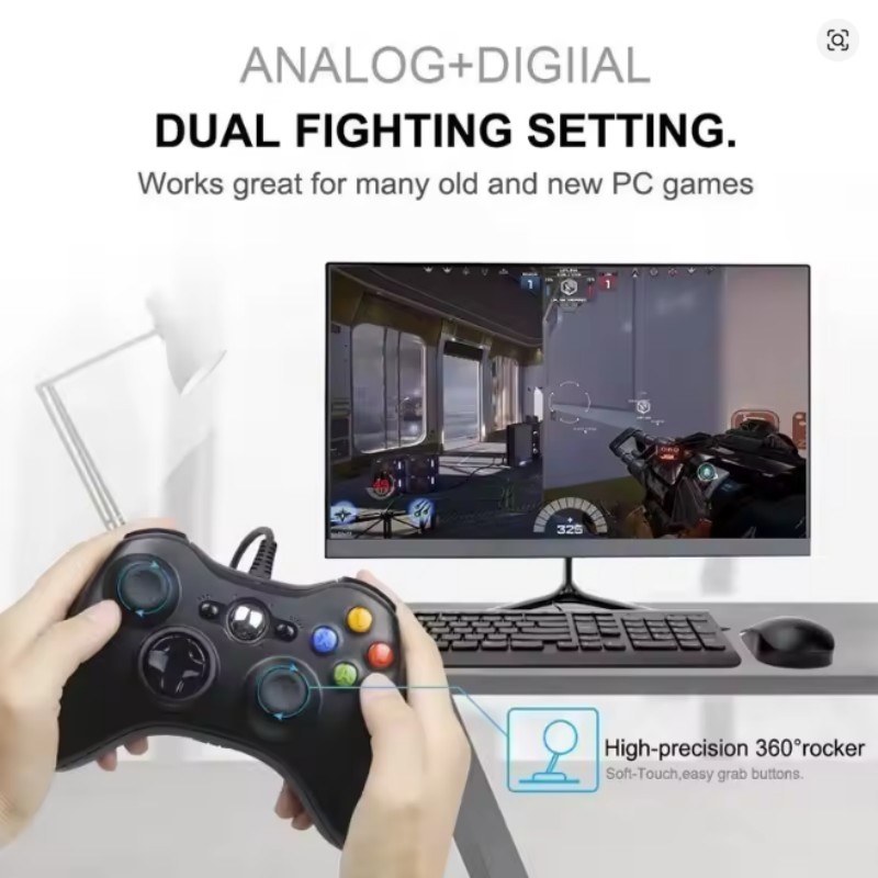 For Xbox 360 Wired Game Contro - огляд і ціна Pc Gaming Xbox