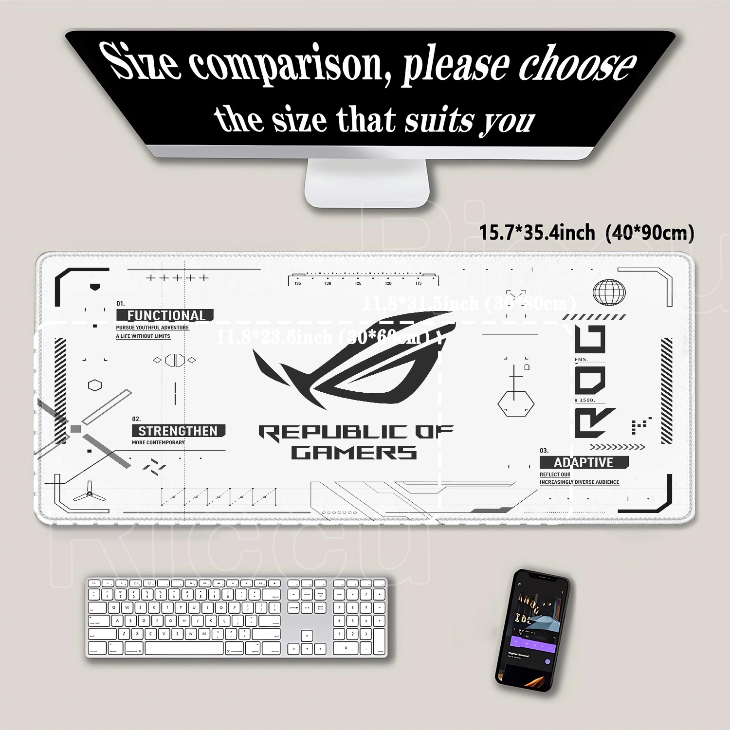 R-ROG Large Gaming Mouse Pad A - огляд і ціна Pc Gaming Asus Rog