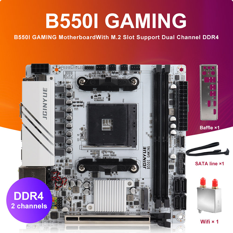 JINGYUE B550I GAMING Motherboa - огляд і ціна Pc Gaming Ryzen