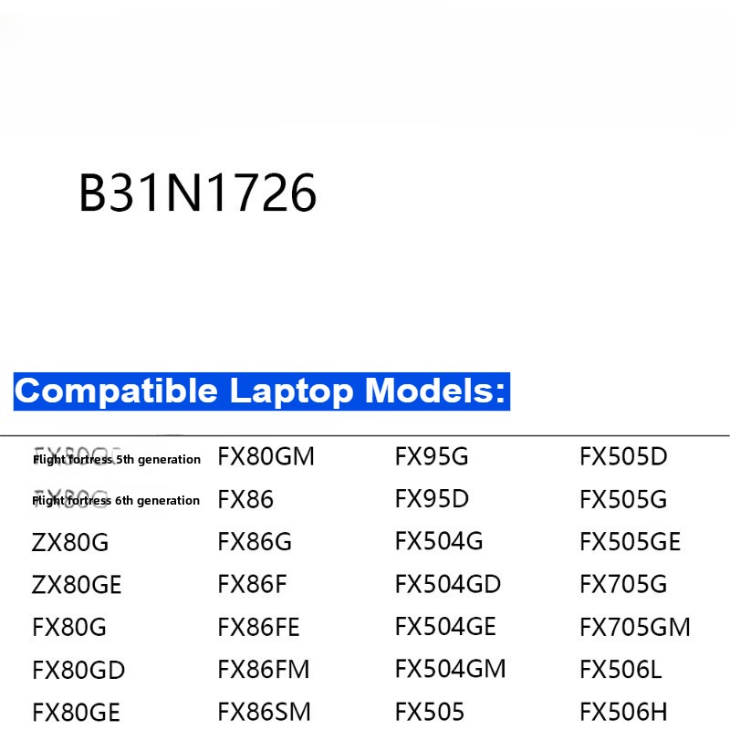 B31N1726 Laptop Battery for As - огляд і ціна Pc Gaming Asus Rog